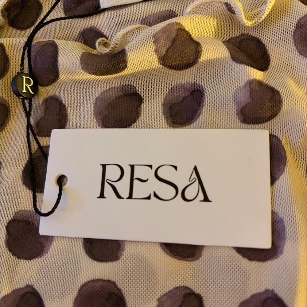 Resa- SAVANNAH MINI DRESS IN ECLIPSE | Polka Dot Sleeveless Dress - Picture 7 of 7